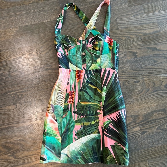 Beautiful Linen jungle dress size XS - Picture 6 of 7